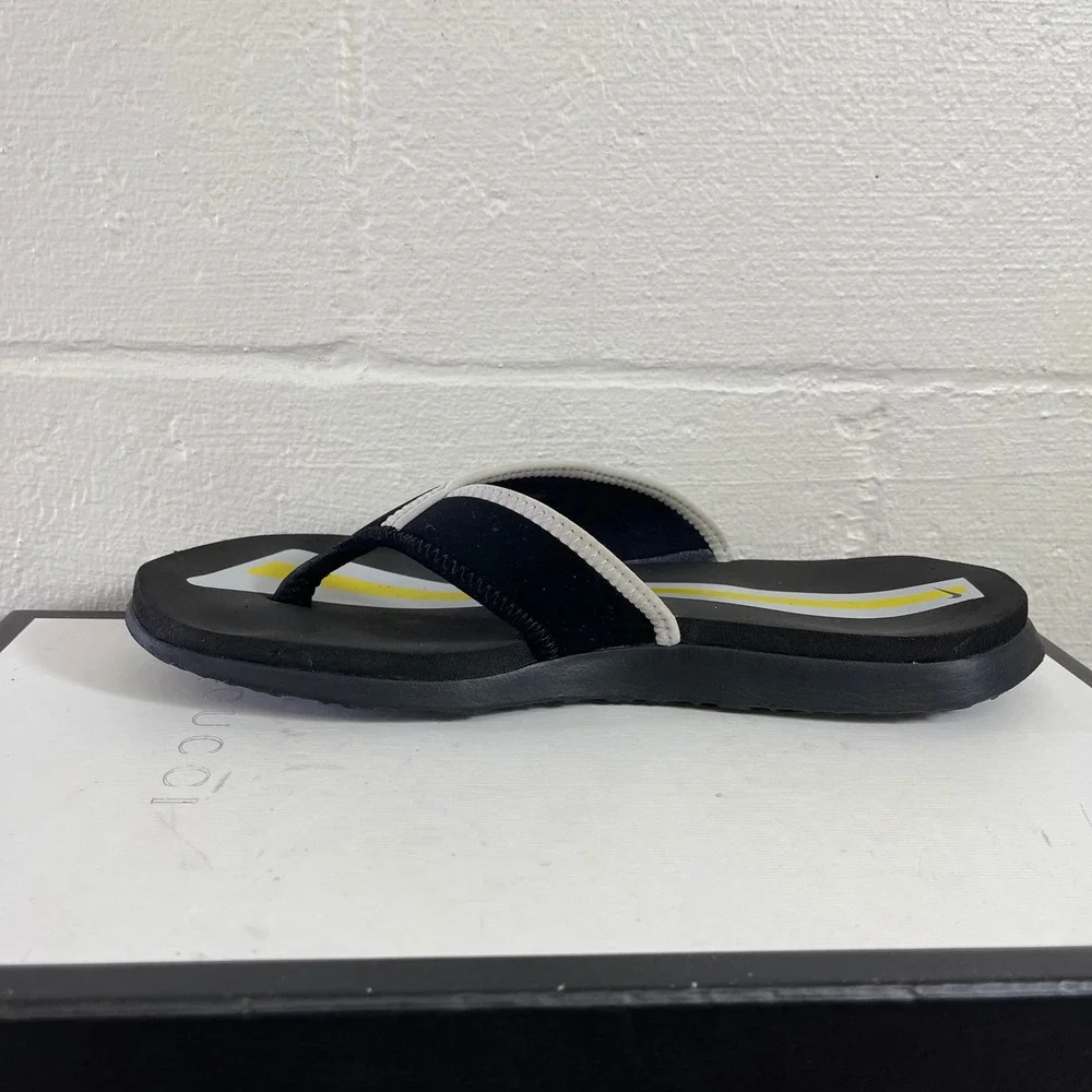 Nike Celso Black Grey Yellow Thong Sandals Flip Flops Slip On Men's 8 US/7 UK